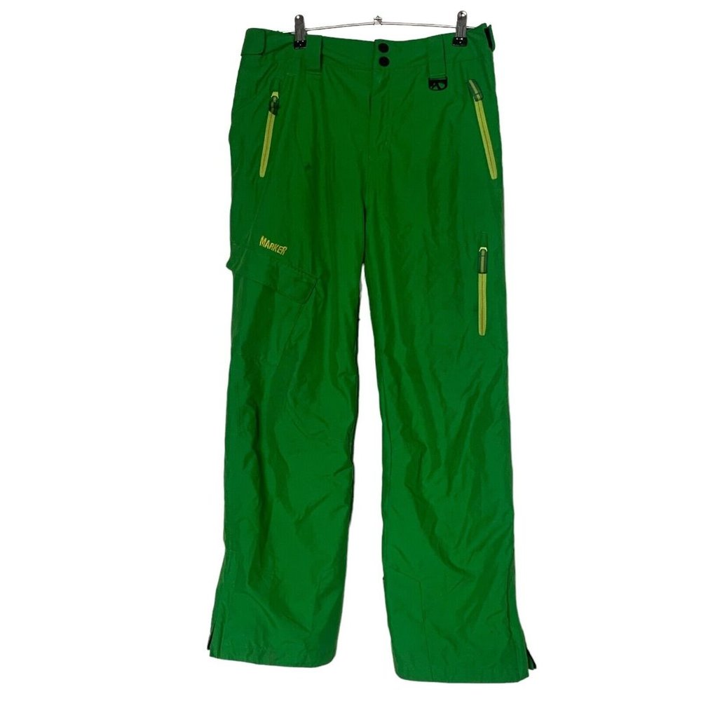 16 Juniors MARKER Teen Girls Ski Snowboard‎ Snow Pants Lime Green Lined